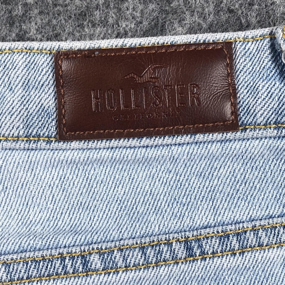 Hollister Dad Straight Jeans‎ Juniors 9 R Light Wash Ultra High Rise - Picture 15 of 16